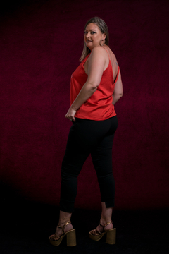 MUSCULOSA LENCERA CON DETALLES EN LENT - comprar online