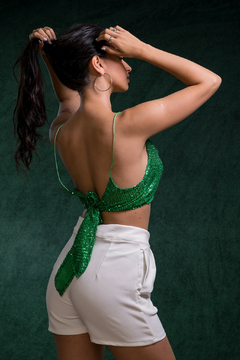 TOP CRUZADO DE PELLIETTE - Adalgisa | Tienda de ropa