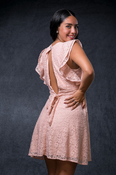VESTIDO AURORA BORDADO ESCOTE EN V - comprar online