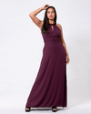 VESTIDO GRECIA CUELLO AMERICANO Y ESCOTE