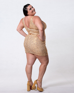vestido corto Mara de lentejuelas - tienda online