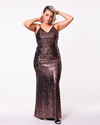 VESTIDO OCTAVIA LENTEJUELAS CON BRETELES REGULABLES
