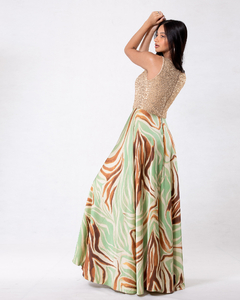 VESTIDO CHANTAL COMBINADO - comprar online