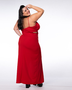 VESTIDO ELIZA CON TAJOS EN LOS COSTADOS - comprar online