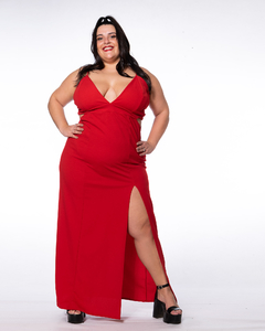 VESTIDO ELIZA CON TAJOS EN LOS COSTADOS
