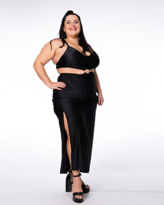 VESTIDO ENTRO CON ARO EN EL OMBLIGO