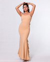 VESTIDO AURORA CON MOÑO ATRAS