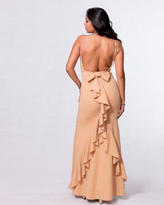 VESTIDO AURORA CON MOÑO ATRAS - comprar online