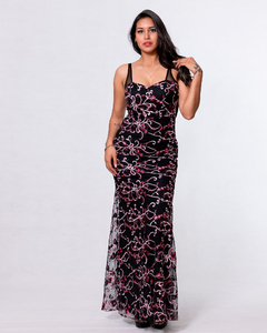 VESTIDO CLAUDIA BORDADO