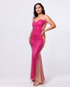VESTIDO MIRIAM CON TRANSPARENCIA