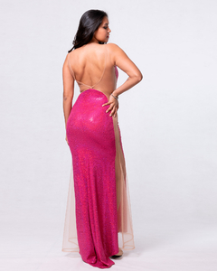 VESTIDO MIRIAM CON TRANSPARENCIA en internet