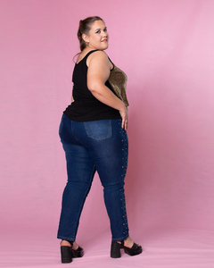 MUSCULOSA DE ALGODON CON BRILLO ADELANTE - comprar online