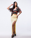 POLLERA LARGA SOL DE LYCRA ELASTIZADA