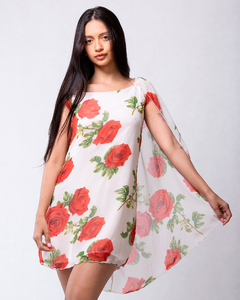 VESTIDO JEO CON CAPA CORTO - comprar online