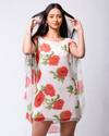 VESTIDO JEO CON CAPA CORTO