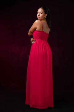 VESTIDO BELLA DE GASA CON ELASTICO - comprar online