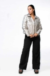 CAMPERA CUERO PLATA - comprar online