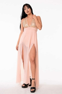 VESTIDO ABY CON LENTEJUELAS - tienda online