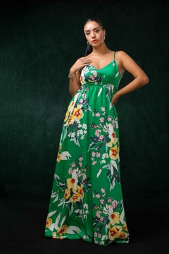 VESTIDO PERLA ESTAMPADO CON FLORES
