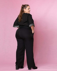 BLUSA DE GASA CON DETALLE EN LUREX en internet