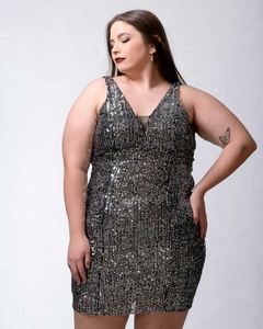 Imagen de vestido corto Mara de lentejuelas