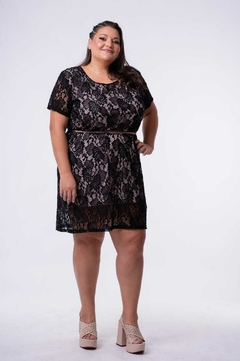vestido Mirta encaje bordado - comprar online