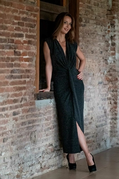 VESTIDO LARGO JERSEY LUREX MARIA BACUR en internet