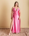 VESTIDO YELA DE SATEN ESCOTE V - comprar online