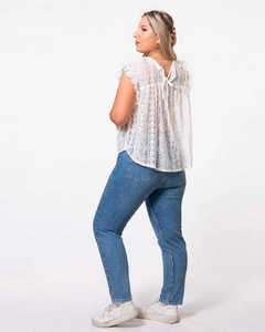 REMERA BLU PIOMBINO ENCAJE IBROO en internet