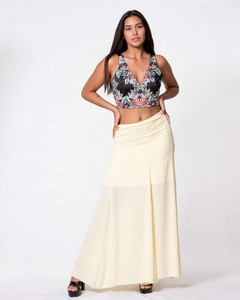 POLLERA MADY DE GASA CON TAJO - comprar online