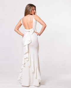 VESTIDO CRISTINA CON MOÑO EN ESPALDA en internet