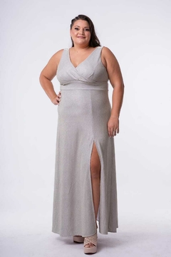 Imagen de VESTIDO BRIGIETTE ESCOTE CRUZADO BRIILLOSO