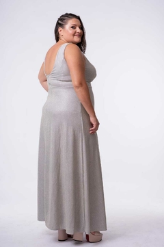 VESTIDO BRIGIETTE ESCOTE CRUZADO BRIILLOSO