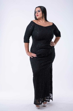 VESTIDO ORTENSIA DE ENCAJE CON BORDADO Y MANGAS - comprar online