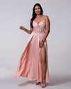 VESTIDO LARGO CORSETT BORDADO - comprar online