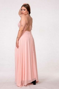 VESTIDO STORMI CON CORSET DE ENCAJE Y GASA - tienda online