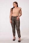 pantalon gabardina print - comprar online