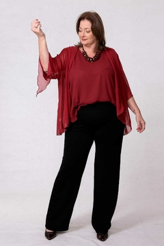 KIMONO DE GASA CON DETALLE EN LA MANGA - comprar online