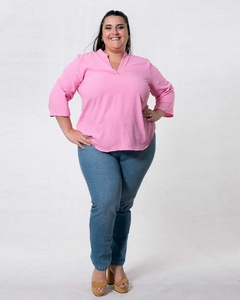 BLUSA DE CREP MANGA 3/4 - Adalgisa | Tienda de ropa