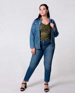 CAMPERA DE JEANS LARGA EVA JOSS - comprar online