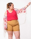 KIMONO DE GASA BODADO CON FLORES - comprar online