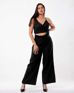 TOP CRUZADO TULL BORDADO - comprar online