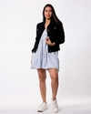 CAMPERA CORTE JEANS C/APLIQUE MARIA BACUR - comprar online