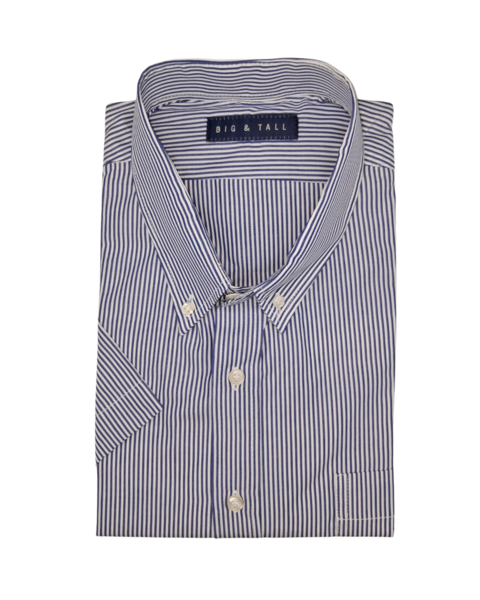 CAMISA PURO ALGODÓN MANGAS CORTAS BOTON PUNTA DE CUELLO Y BOLSILLO