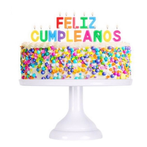 Velas Feliz Cumple Colores