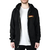 Campera Thrasher Modelo Hoodie Zip Flame Negro Exclusivo - comprar online