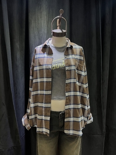 camisa wood marron