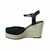 Zueco sandalia taco chino forrado en rafia Fragola Nerea 502127 Negro en internet