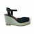 Zueco sandalia taco chino forrado en rafia Fragola Nerea 502127 Negro
