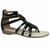 Sandalias de cuero romanas Fragola Linea cinti Tip calzados 81053601 Negro